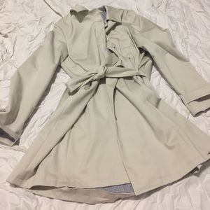 Long cream jacket